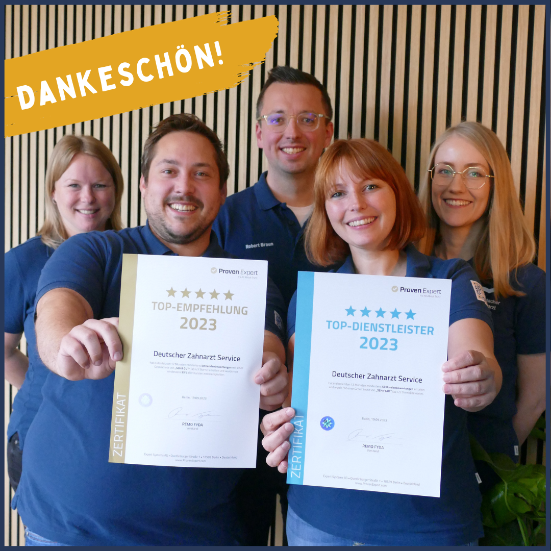 Das Team vom DZAS bedankt sich für die Auszeichnungen von Proven Expert.
